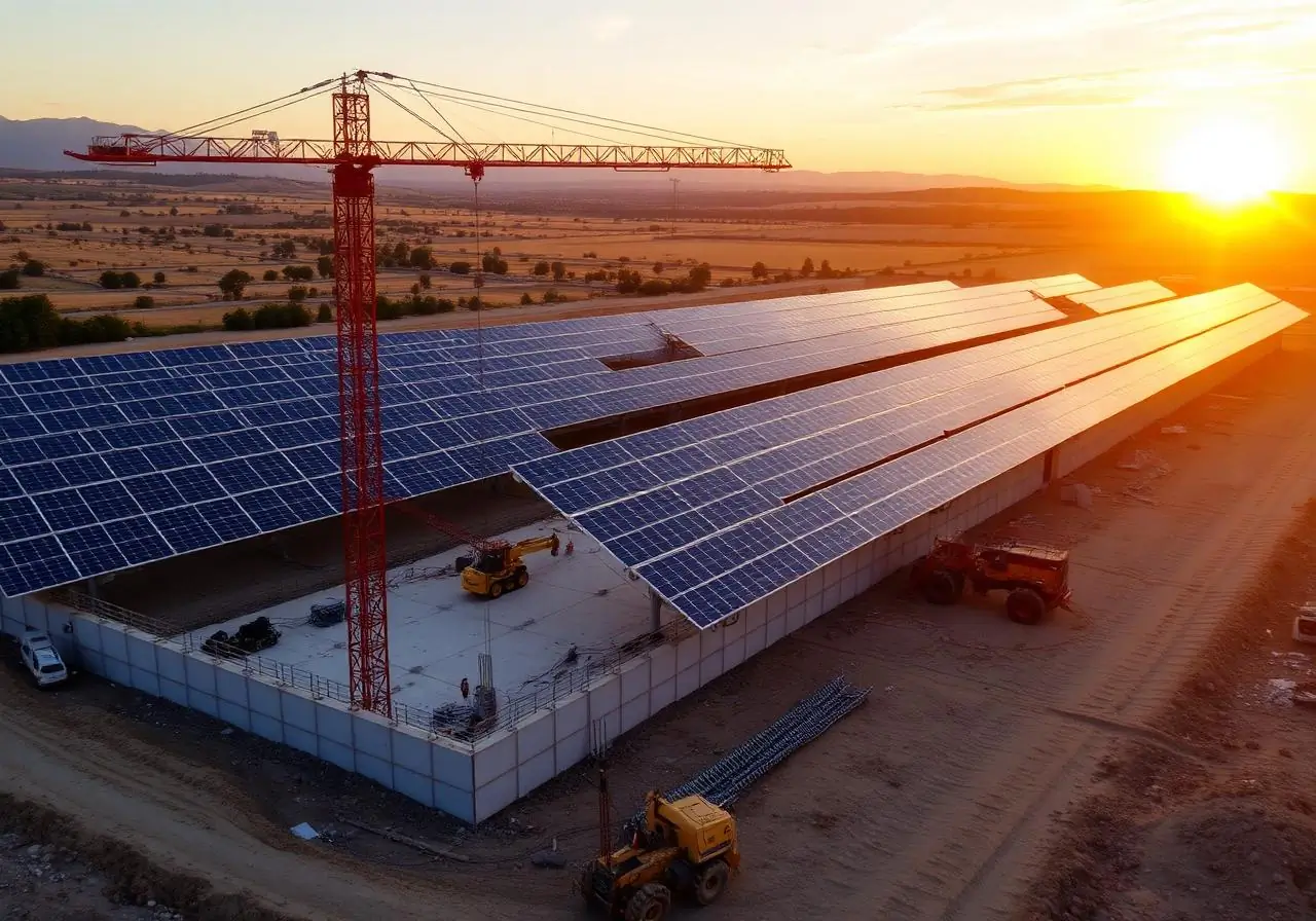 Parque solar – fundações